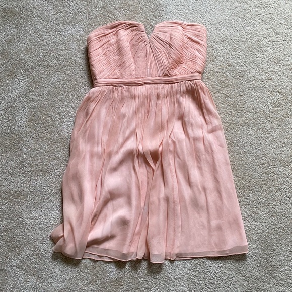 J Crew Nadia silk chiffon dress in dusty rose - Picture 3 of 8